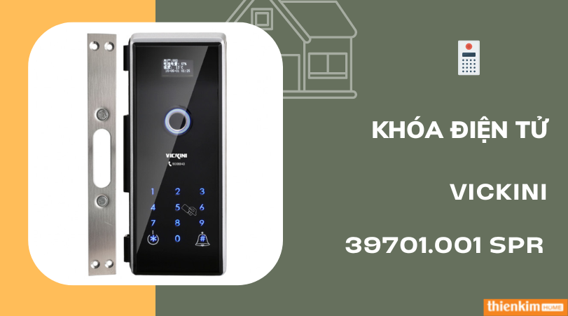 Khóa điện tử Vickini 39701.001 SPR Xám bạc sơn